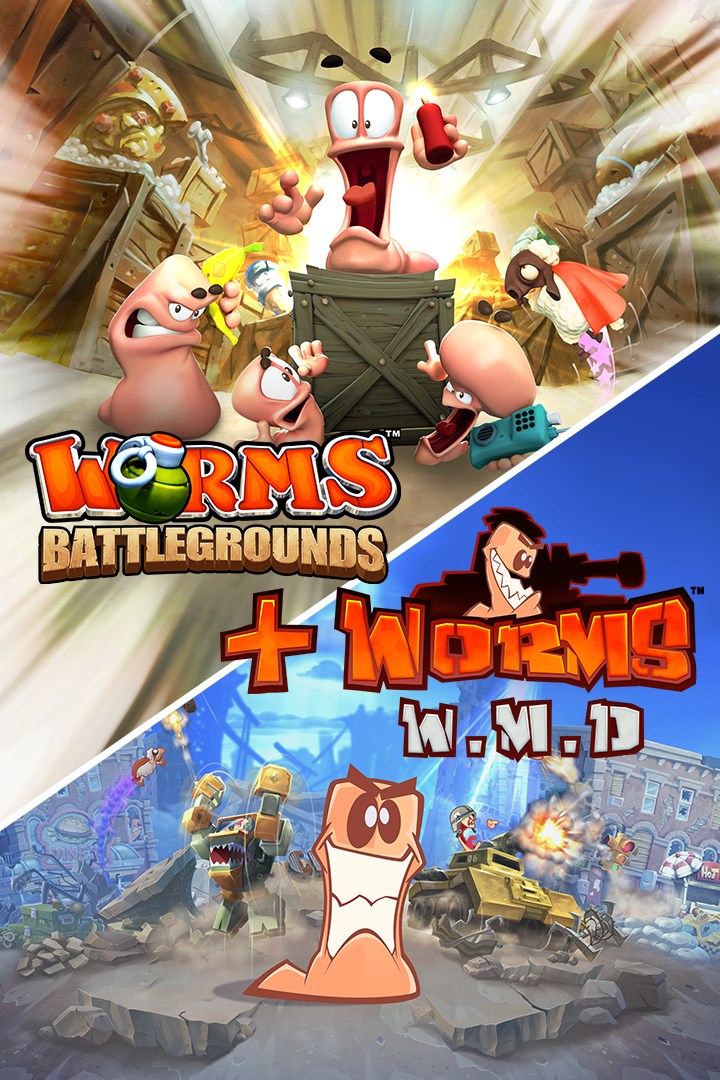 Worms Battlegrounds + Worms W.M.D